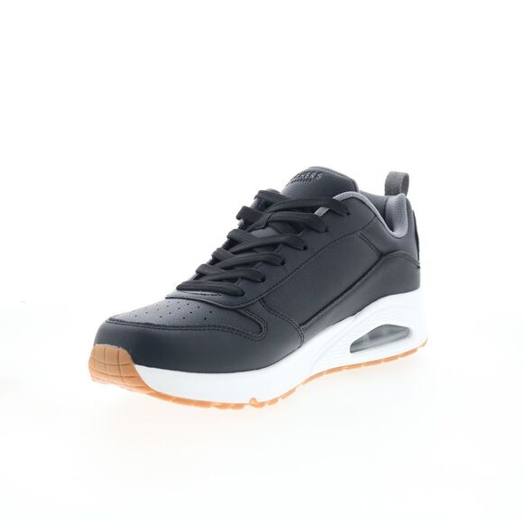 Skechers Mens Tres Air Uno Adler Black Shoes (NWT) - Picture 4 of 7